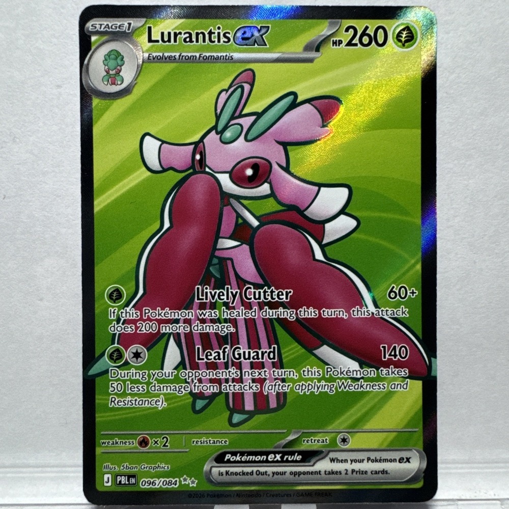 Pokemon Lurantis ex 096/084 Me05 Pitch Black Holo Ultra Rare Card